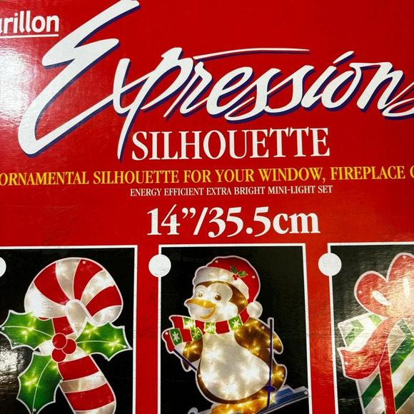 Expressions Holiday Stocking Light Silhouette Window Christmas 20 Lights 14” - Picture 4 of 7